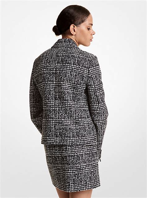 michael michael kors glen plaid stretch-wool blazer|Michael Kors + Glen Plaid Stretch.